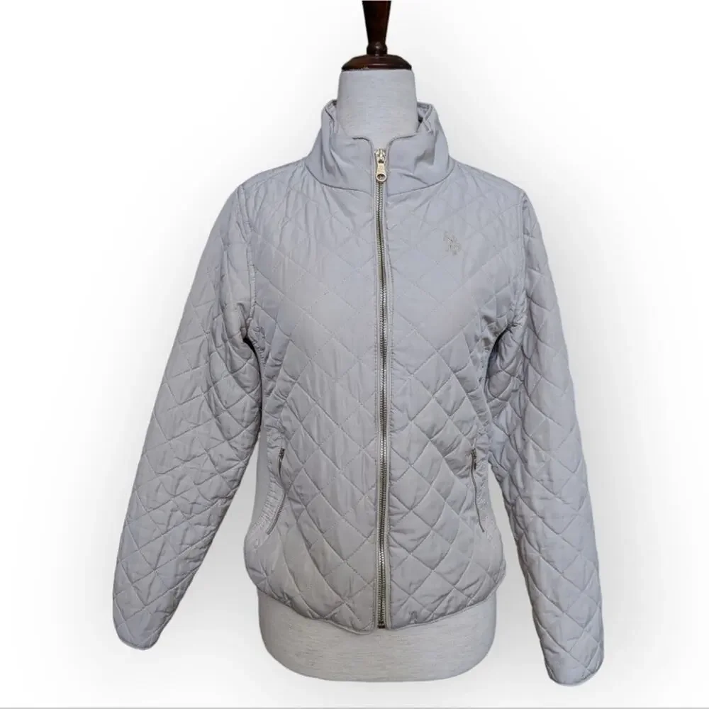 U.S. Polo Assn Women's Quilted Jacket in Cream